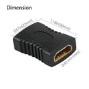 10Pcs Hdmi Female To Female Coupler Extender Adapter Connector F F For Hdtv