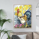Rooster 5D DIY Full Round Drill Diamond Painting Animal Cross Stitch (1005) A
