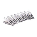 20Stainless Steel  Washing Line Clothes Pegs Hang Pins Clips Windproof Clamps Nw