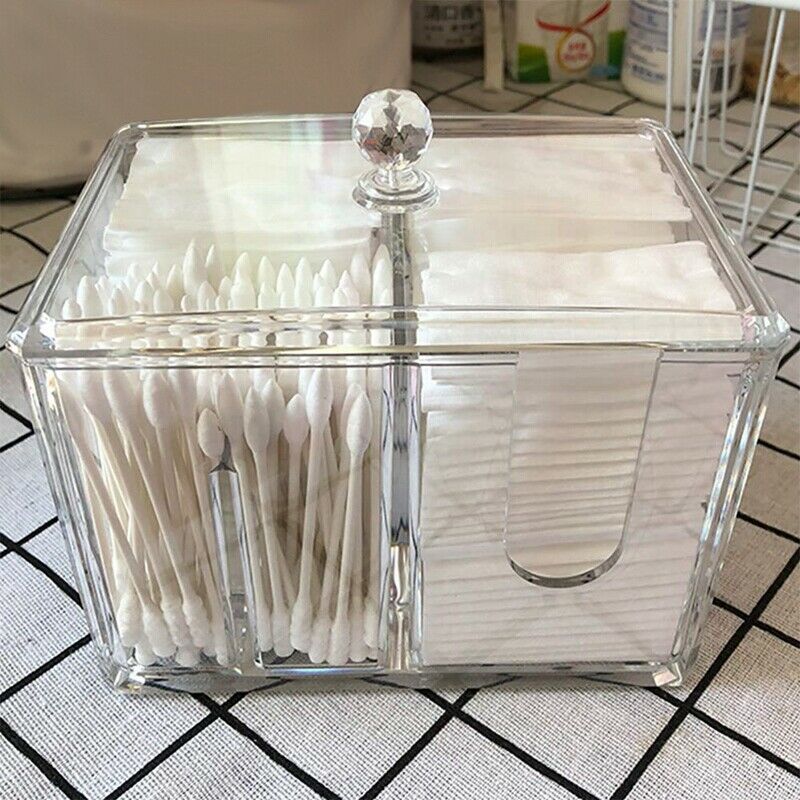 Cotton Pads Holder Makeup Organizer Cosmetics Makeup Cotton Swab Holder Cot M7Y7