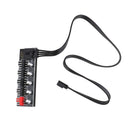 5 Port PC Fan Hub Splitter Speed Controller Adapter For 4 Pin PWM Fan Connec_kz