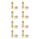8x Pure Copper Plated Hearphone Earphone MMCX Connector Screws Nut Universal
