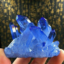 Natural Blue Cluster Crystal Gem Stone Healing Mineral Specimen Reiki 1Pc