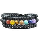 Multilayer Woven Leather Bracelet Braided Yoga Bracelet Health Bracelet