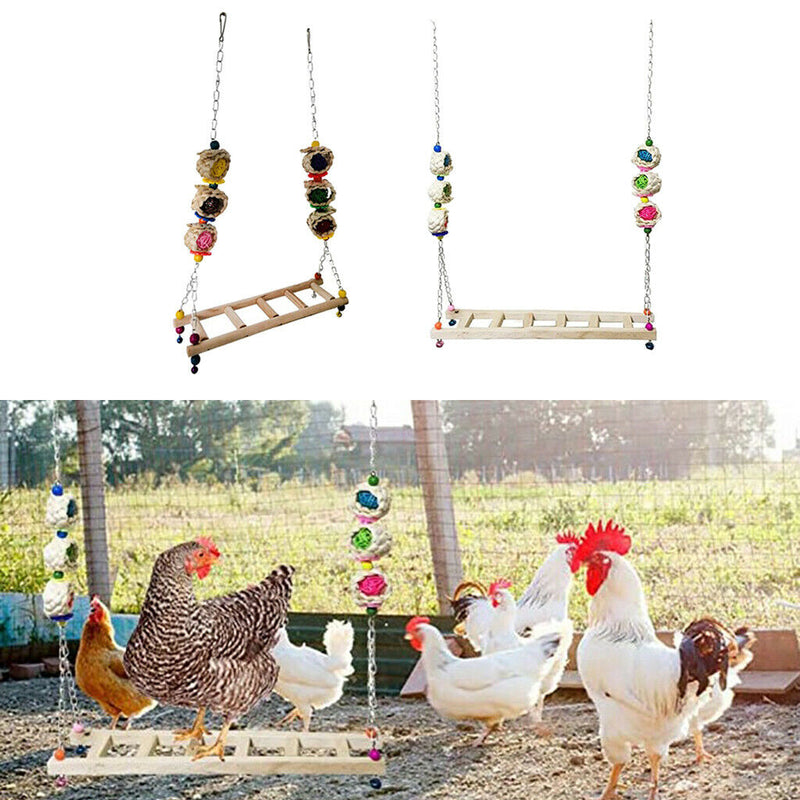 Set of 3 Chicken Ladder Perch Stand for Chicken Rooster Hens Large Birds