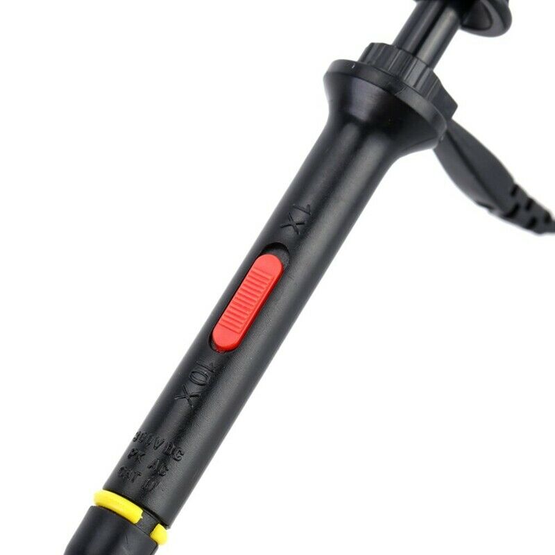 1X 10X 300Mhz Oscilloscope Probe, Universal High Impedance Alligator Clip PrX8D9