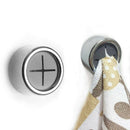 Kitchen Towel Hooks 3Pack - Self Adhesive & Easy Installation - Premium Chr