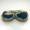 Retro Pilot Motorcycle Dirt Bike ATV Goggles - Helmet Sunglasses UV Resistant