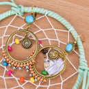Fashion Bohemia Crystal Round Hollow Out Drop Dangle Earrings Statement Jewel-OZ