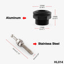 Bonnet Hood Latch Pin Locking Kit Push Button Quick Release Black