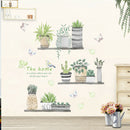 garden plant bonsai flower butterfly wall stickers home decor room kitchen   SME