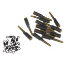12pcs Fishing Lead Clips & 12pcs Rolling Swivels Carp Fishing Accessories