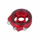 M20 X 1.5 Oil Filter Sandwich Plate Adapter 1/8 NPT Oil Cooler Kit (Red)