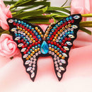 4pcs DIY Butterfly Full Drill Special Shaped Diamond Painting Keychain Gift