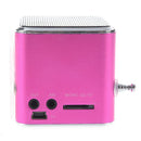 TD-V26 Portable Mini Digital Speaker with Micro SD / TF / USB /FM (Pink)