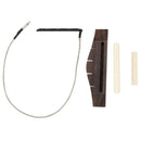 1 Set Ukulele 4 String Guitar Parts Rosewood Bridge Piezo Saddle Nut Slotted