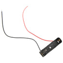 6Pcs Wired Connector 1.5V AAA Battery Holder Plastic Case Storage Box black V8I7