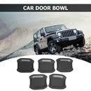 5pcs Car Exterior Door Handle Bowl Covers for Jeep Wrangler JL 4-Door 2018-2019