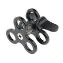 Triple Ball Clamp Underwater Arm Diving Bracket for Gopro Light Black