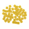 50pcs Round Edge Blank Dices D6 Six Sided RPG Gaming Dice Gift Yellow
