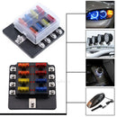 32V Auto Car Boat 8 Way Circuit Standard ATO ATC Blade Fuse Box Block Holder