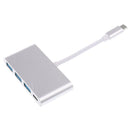 USB 3.1 Type-C to 3 USB 3.0 + USB-C Charging Port Adapter Cable for MacBook