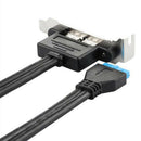 2Ports USB 3.0 Back Panel To Motherboard 20pin Header Connector With PCI Slot ME