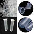 50Pcs Plastic Centrifuge Lab Test Tube Vial Sample Bottle Container Cap 5ml E5X7