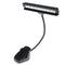 Flexible 9 LED Music Stand Lamp Clip-on Bedroom Desk Book Reading Light Black