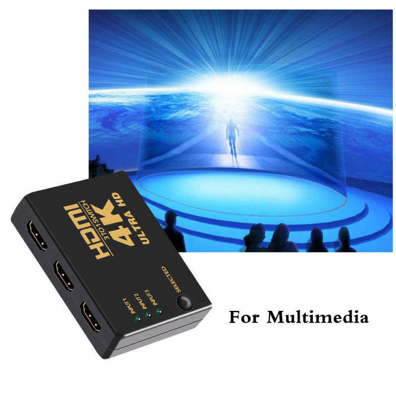 3 in 1Out HDMI Switch Switcher Selector Splitter 3 Port Hub Box For HDTV HD CYX