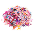 500x Silk Satin Ribbon Bows Ribbon Appliques Scrapbooking Craft DIY 3.5cm*3cm MO
