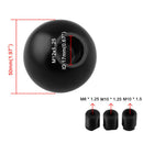 Car Manual Gear Shift Round Ball Knob Shifter Lever Head Aluminum Alloy Black