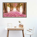 5D DIY Full Drill Diamond Painting Pink Trail Cross Stitch Embroidery Kit