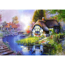 5D DIY Diamond Painting Relaxing Quiet Town Cross Stitch Embroidery Mosaic