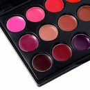 Beauty 15 Colors Matte Lip Gloss Lipstick Cosmetic Makeup Palette Set