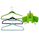 New 10pcs Home Mini Flocking Hook Clothes Hanger Easy Hanging Closet Orga ZVN