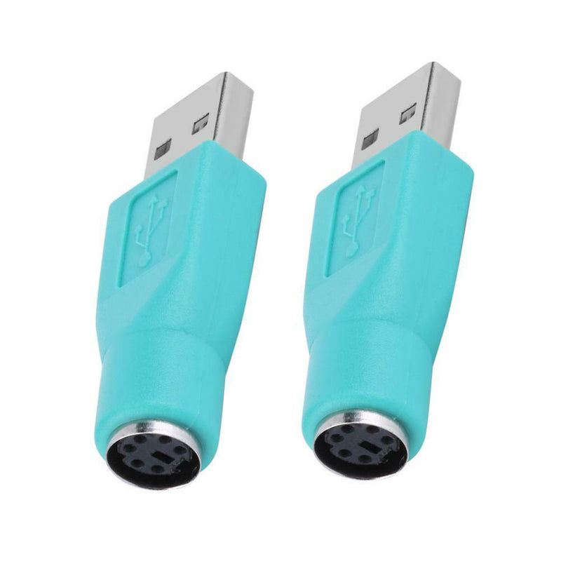 2pcs PS/2 Female to USB Male Adapters Converters for PC Keyboard Mouse Mice