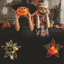 Halloween Pentagram Wall Hanging Ghost Festival Handmade Crafts Home Party  L9A8