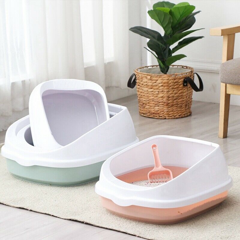 Pet Toilet Bedpan Anti Splash Cats Litter Box Cat Dog Tray with Scoop Kitte