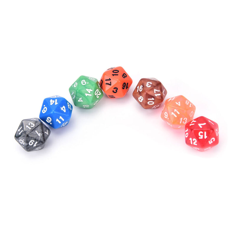1PC D20 gaming dice twenty sided die number 1-20 for RPG game m ~ï¼ˆ