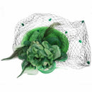 Hair Clip Headband Pillbox Hat Bowler Feather Flower Veil Wedding Party Hat X8H9