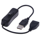 1Pc USB 2.0 A Male to A Female Extension Extender Cable With Switch ON/OFF*Cable