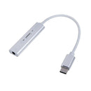 Type-C Sound Card External Converter USB C Audio Adapter with 3.5mm for PC