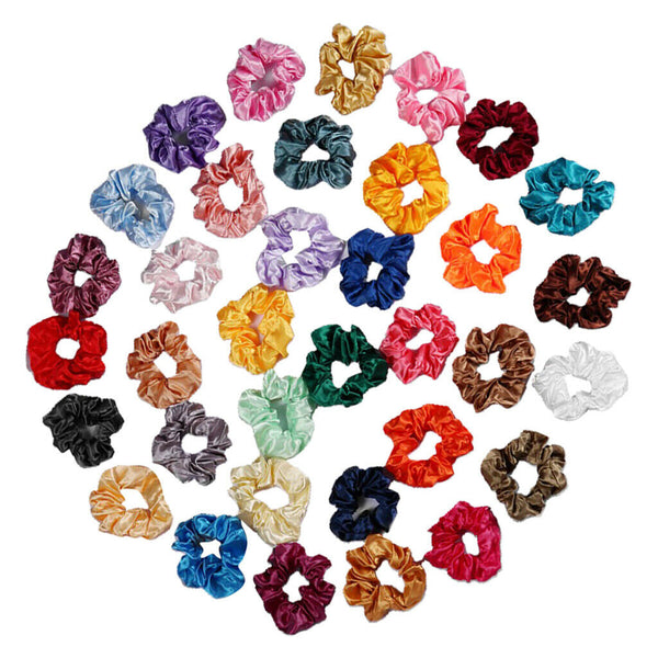 35 Pieces Women Hair Scrunchies Bobbles Ponytail Holder Hair Band Updo Tool