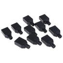 10Pcs Female 4-Pin Type A Plug USB Adapter DIY with Plastic Cover USB Connec lj