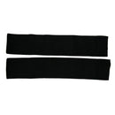 Hook Loop Closure Stretchy Team Tension Captain Armband 2pcs Black