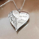 Fashion Heart Wings Stainless Steel Pendant Necklace Choker Women Jewelry Gif JR