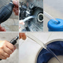 Portable Car Manual Hand Siphon Pump Hose Gas Oil Transfer Pum PVC Sypho XOD