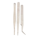 3PCS Portable Stainless Steel Tweezers Watch Repairing Tools Dental Tool