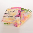 Butterfly Sheers Curtains Voile Tulle Floral Window Door Curtain Scarf Valanc FT